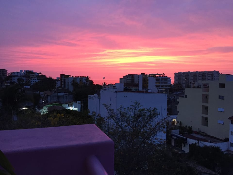 Sunset West view.