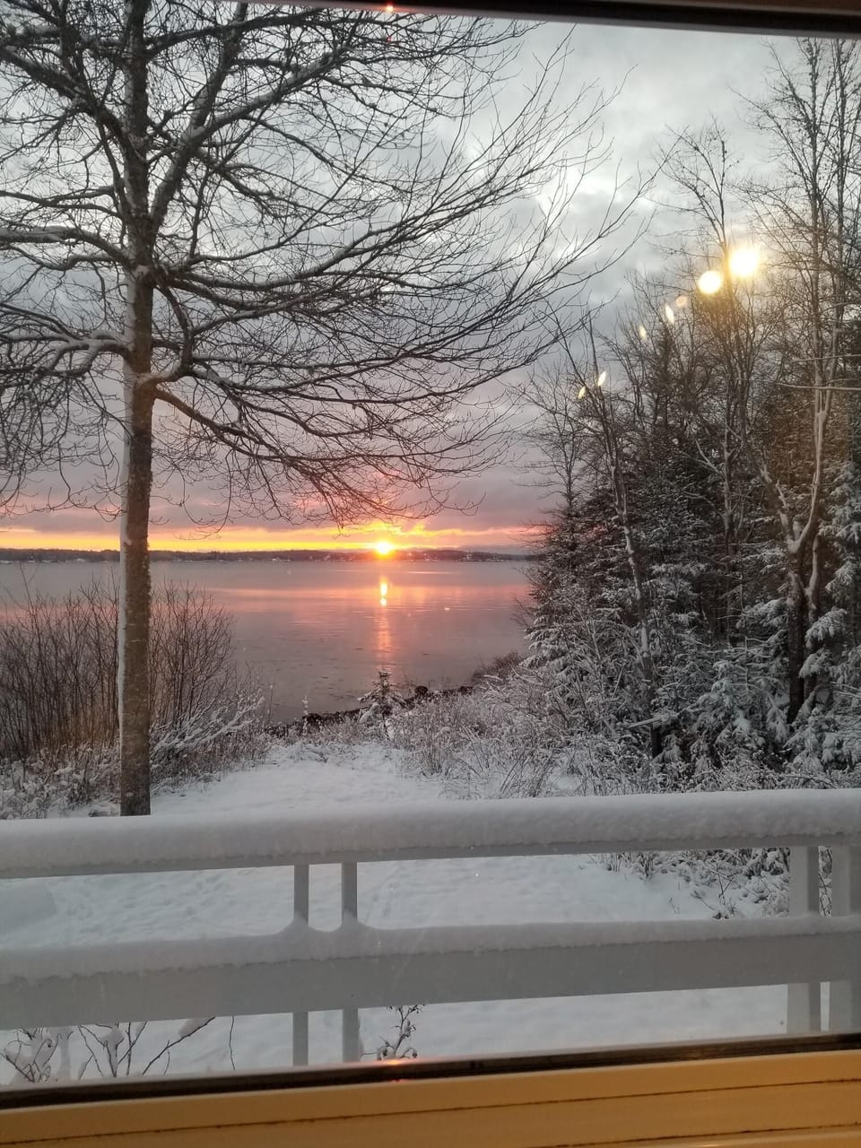 Off the back deck on an early winter morning........