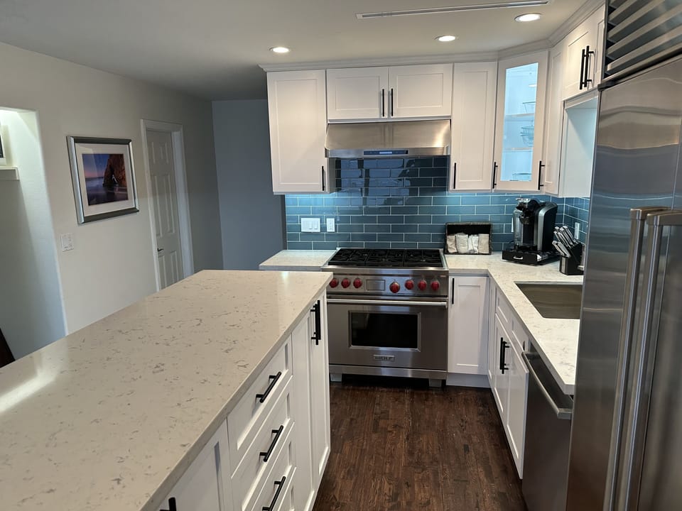 48" Subzero Fridge, Bosch Dishwasher, 36" Wolf Duel Fuel Range