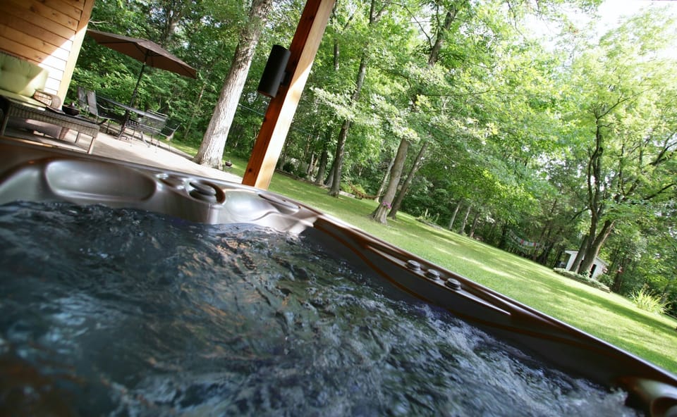 Hot tub and sauna available for an additional charge.