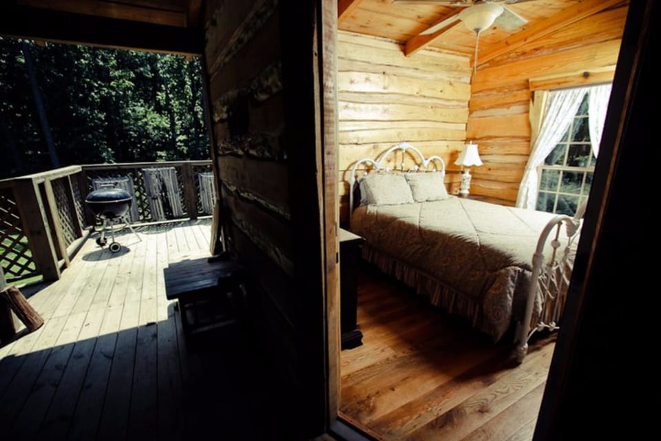 Master bedroom with outside access door
