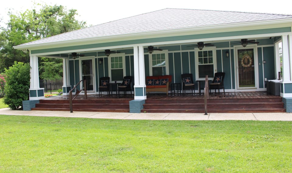 Gather on the large front porch