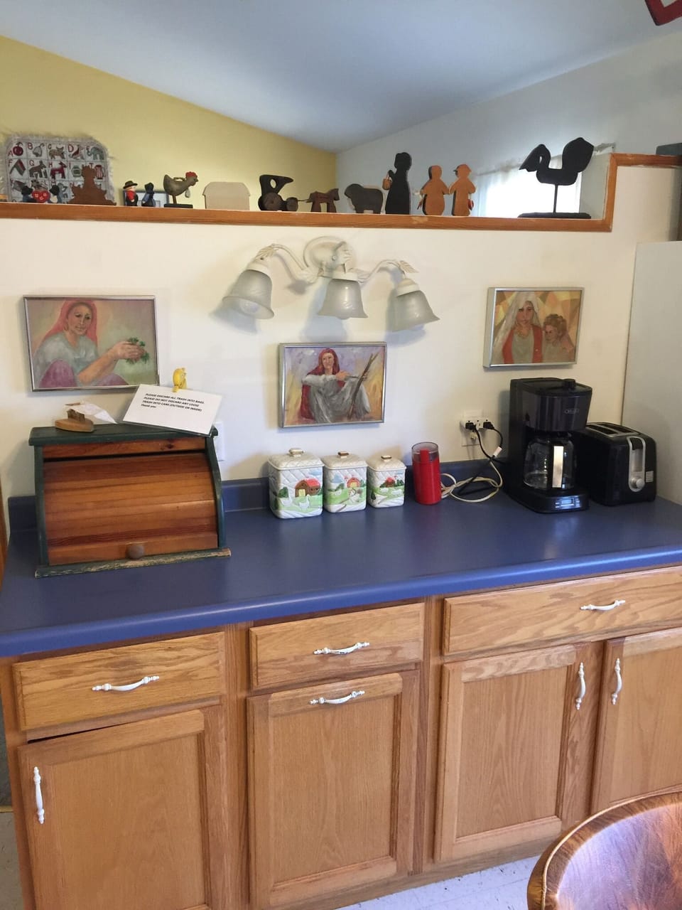 Kitchen, detail of art