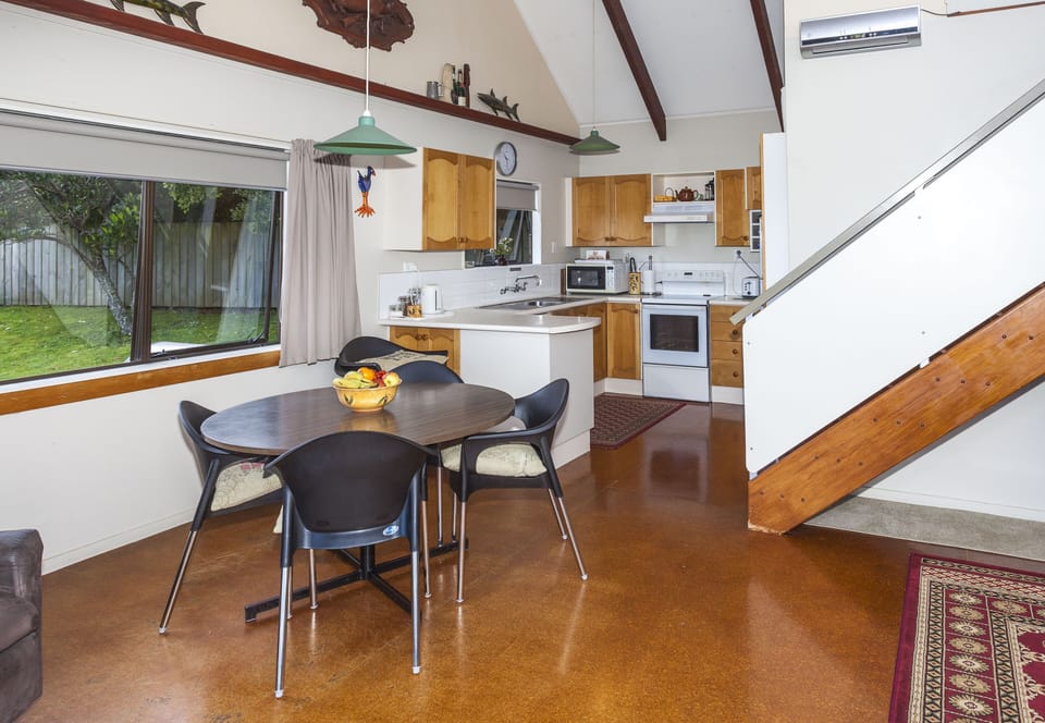 Open plan kitchen, dining and living area
