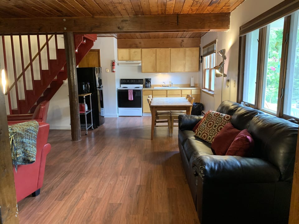 Living room and full kitchen