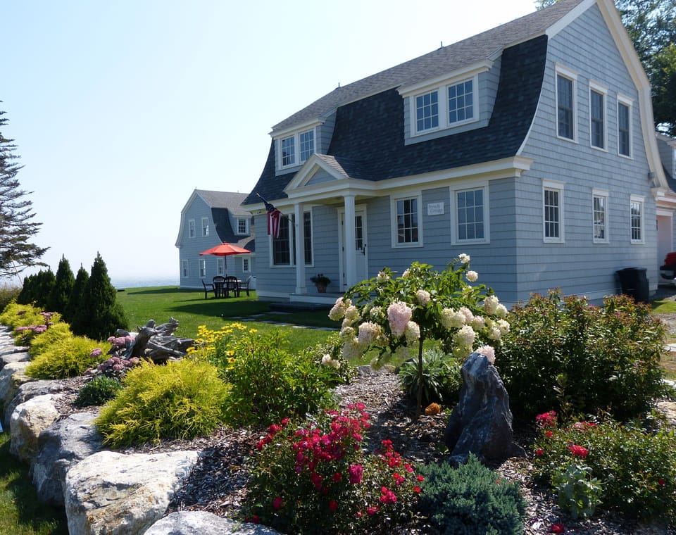 Friendly Cottage sits at the end of Oceanside Road in a quiet neighborhood.