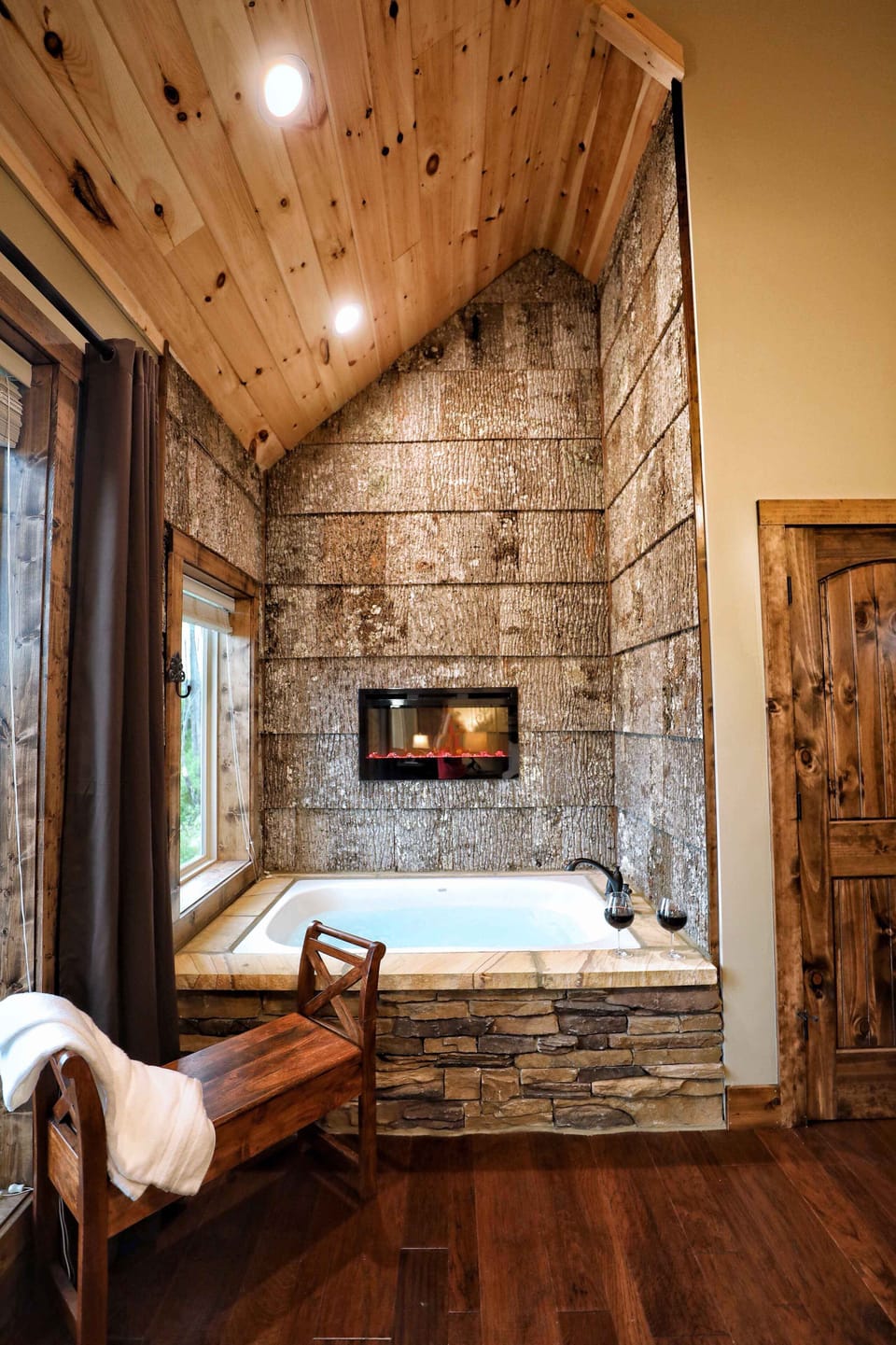 A jetted tub with a view!