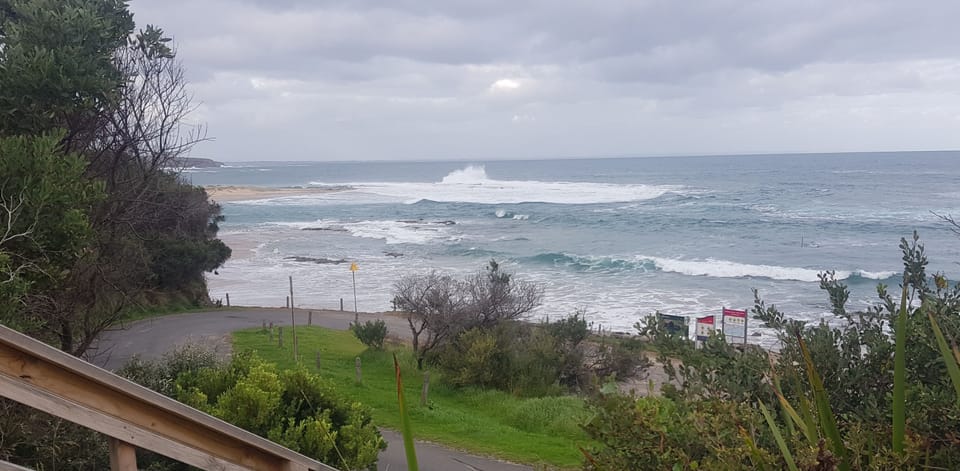 Winter storm Family beach