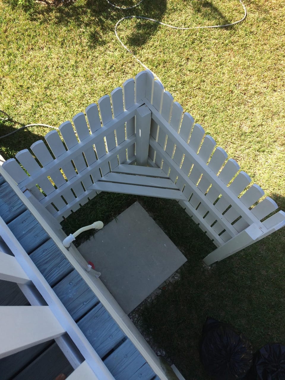 Enjoy the outdoor shower after the beach to wash the salt and sand off. 