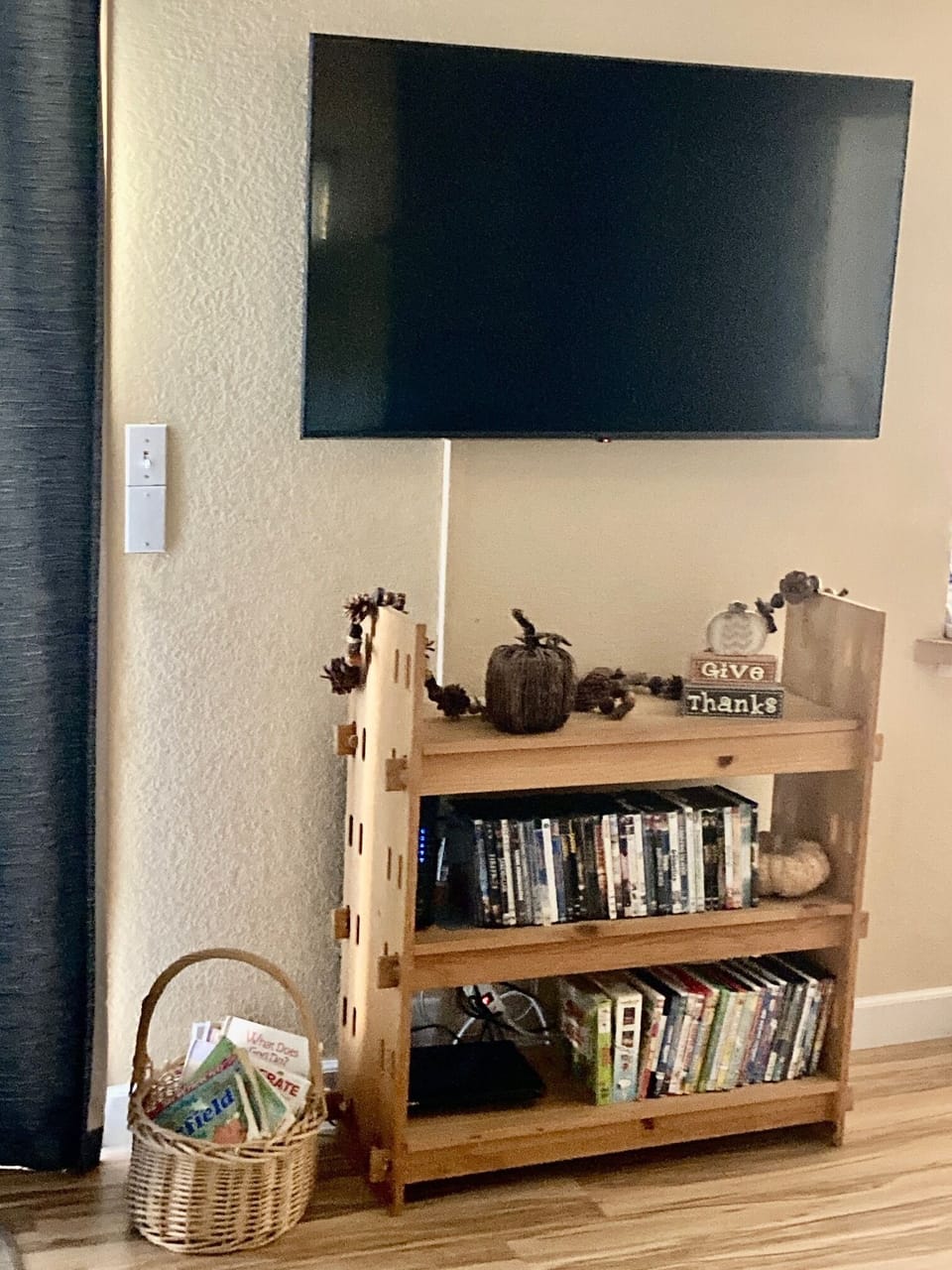 VCR player with a library of family-friendly  and children's classics