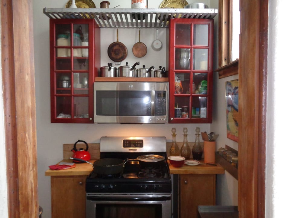 Updated kitchen back prep and cooking area