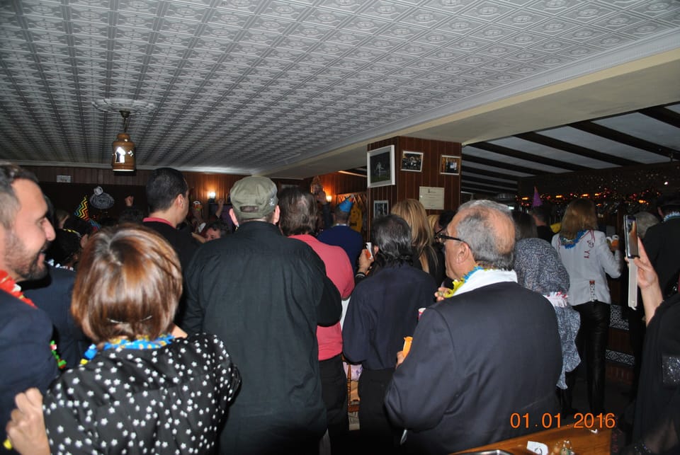 Look at everyone enjoying the music and singing along with the DJ. Great fun!