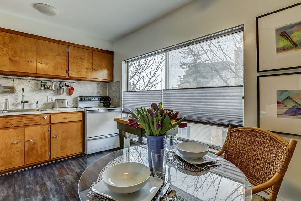 Kitchen and breakfast nook.  