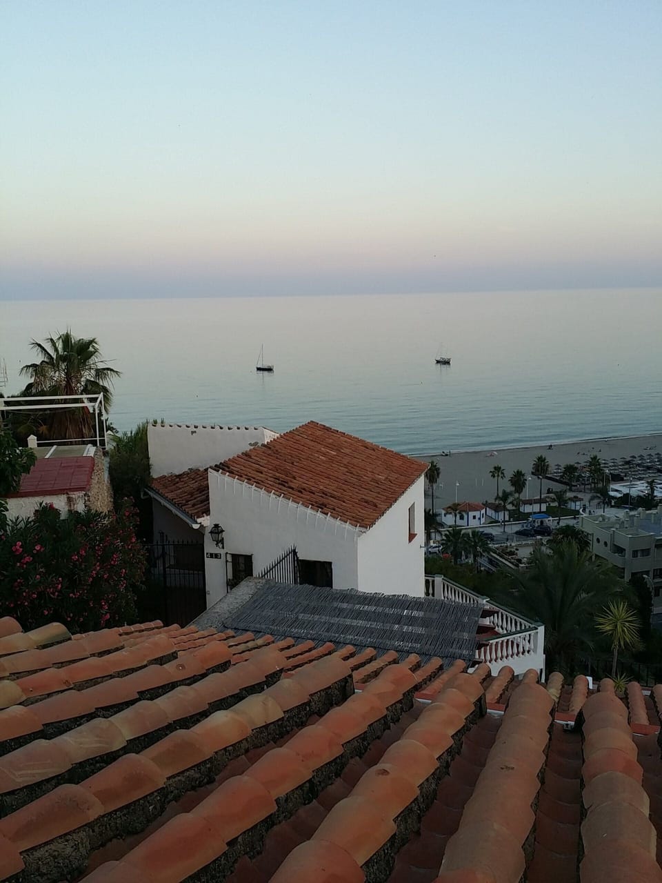 Sunset view from terrace.