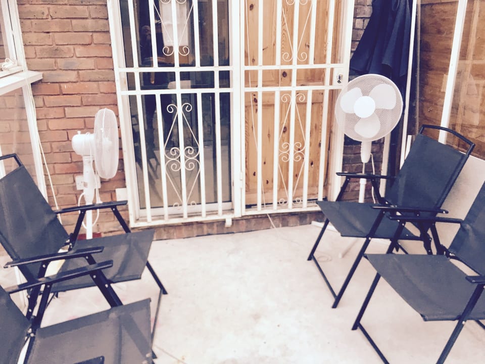 Smoking Area at Back of House