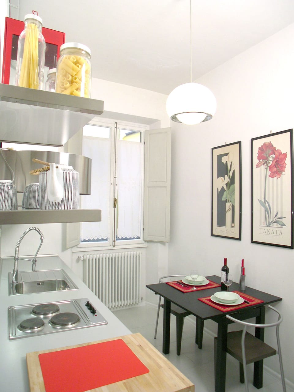 table in the kitchen is perfect for two