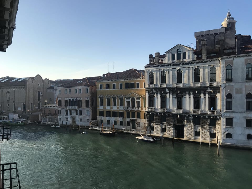 view from the living room towards the Accademia  museum