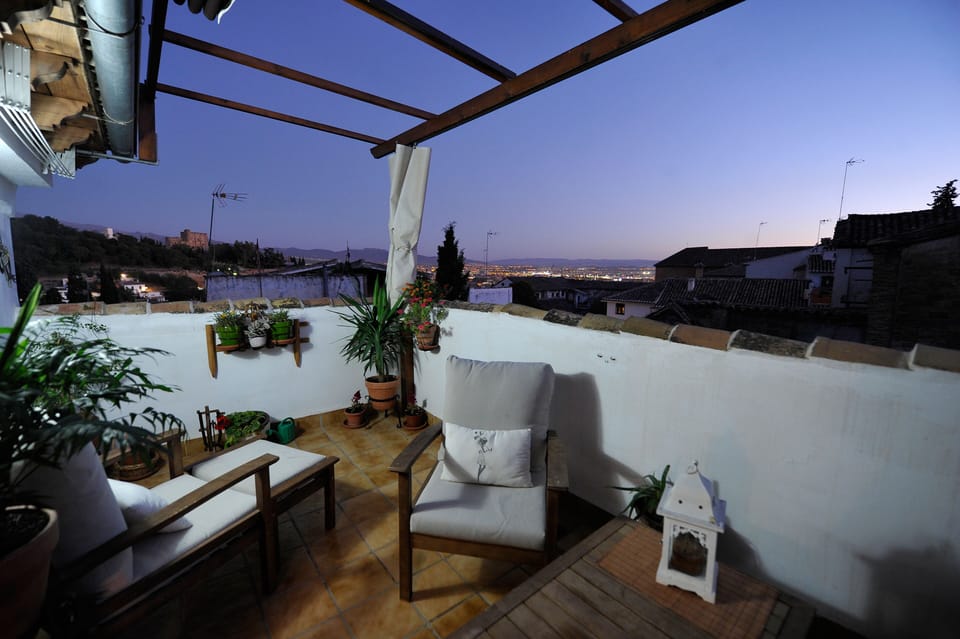  Comfortable furniture  with curtains for the sun
