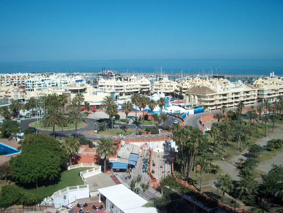 Side-view from your balcony over Puerto Marina