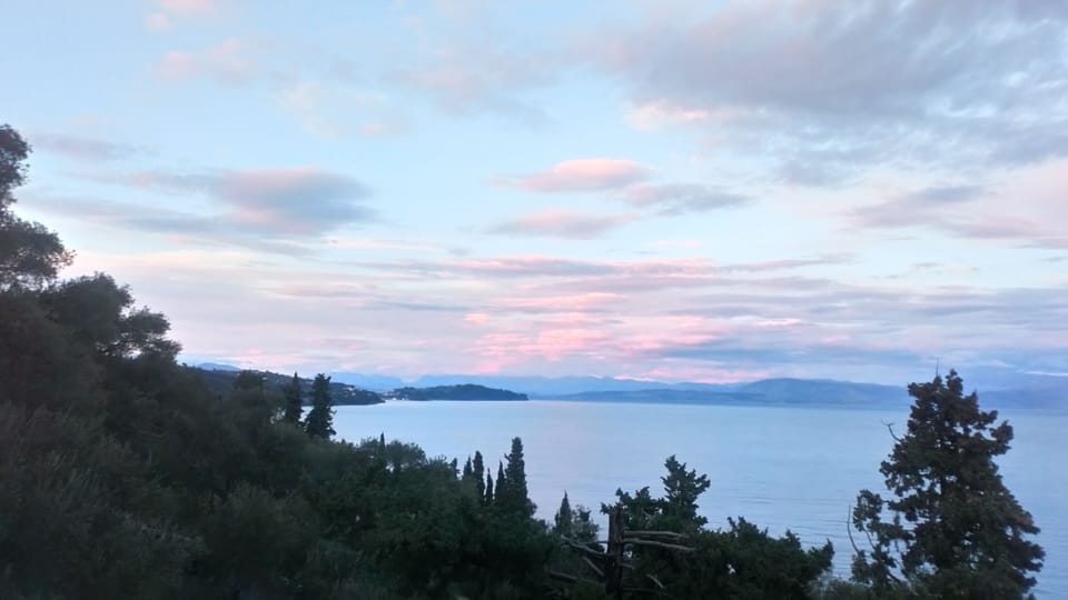 sunset view from terrace
