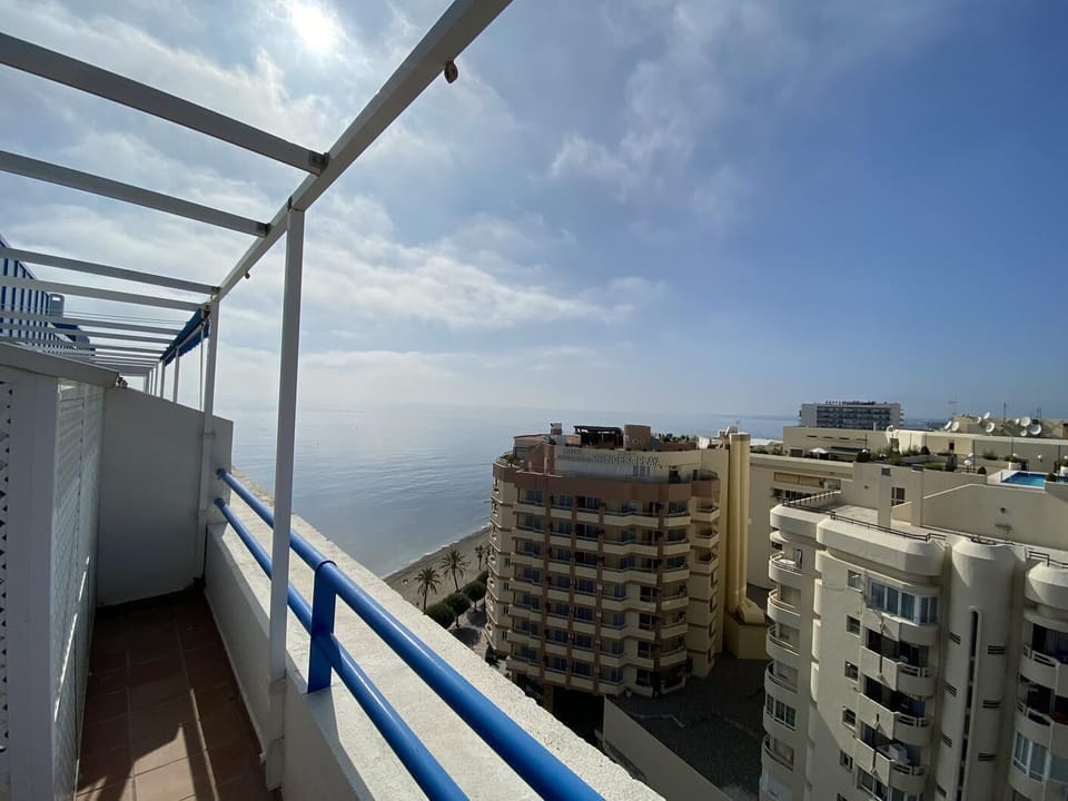 Lovely view overlooking the beach from the wrap around terrace