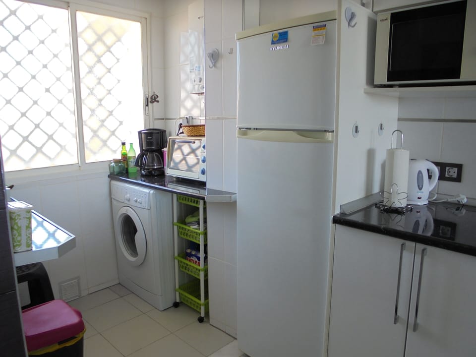 Well-equipped kitchen for long stays