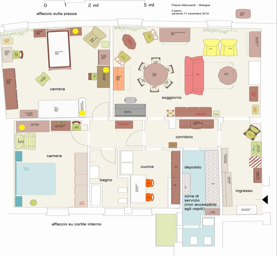 The apartment's plan