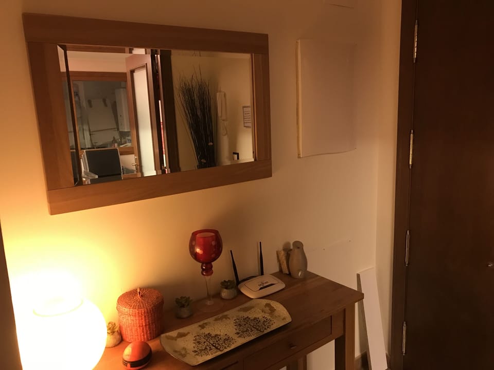 Apartment entrance hall in the evening