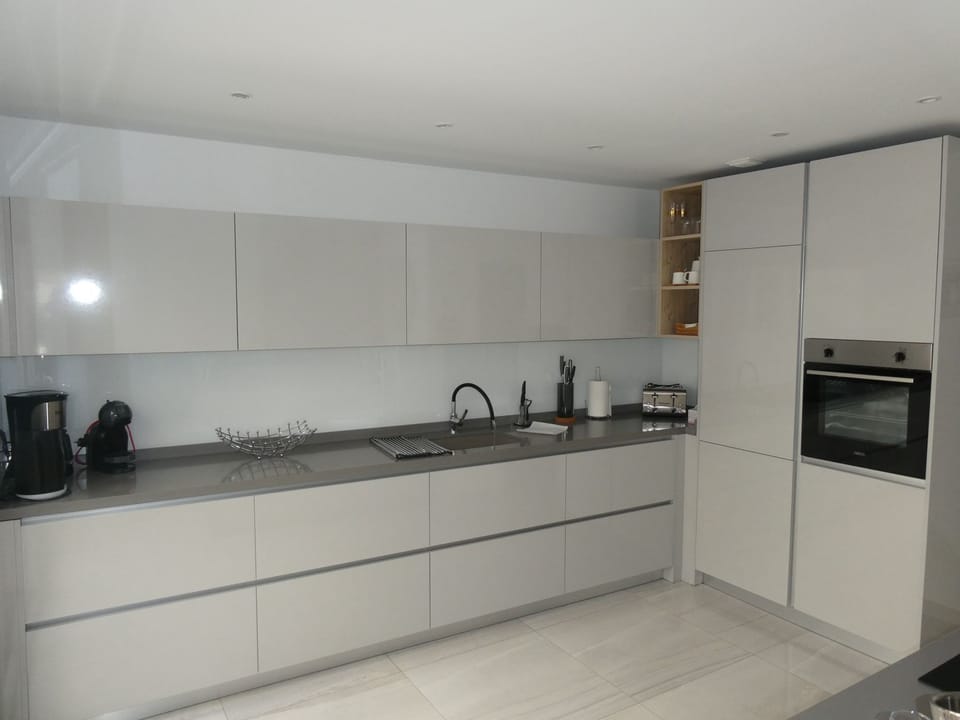 open plan kitchen area