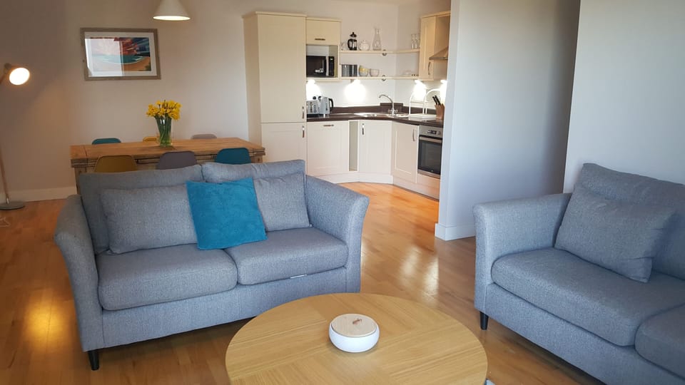 Open plan living area.