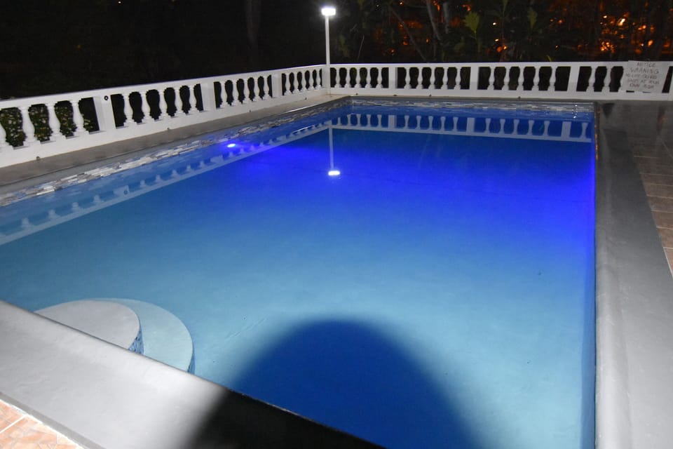 Night view of the pool