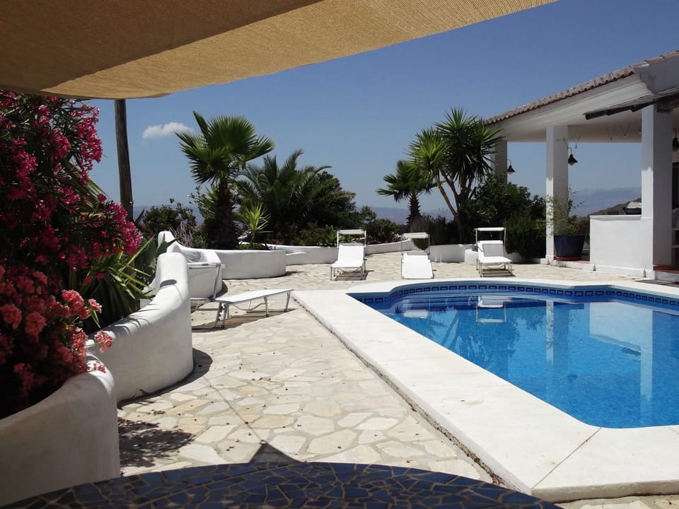 Shaded Poolside Seating