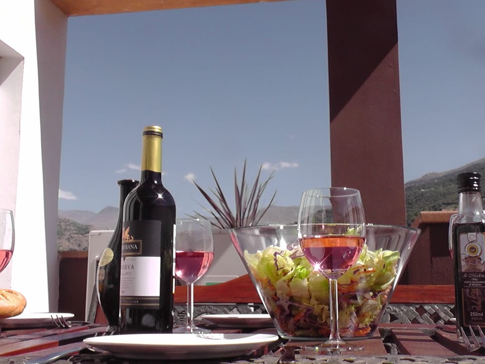 Lunch on the terrace!  A perfect place to enjoy good food with fabulous views.