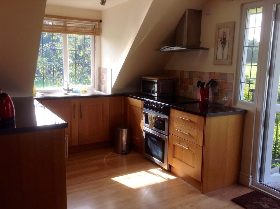 Well equipped kitchen with a sunny aspect
