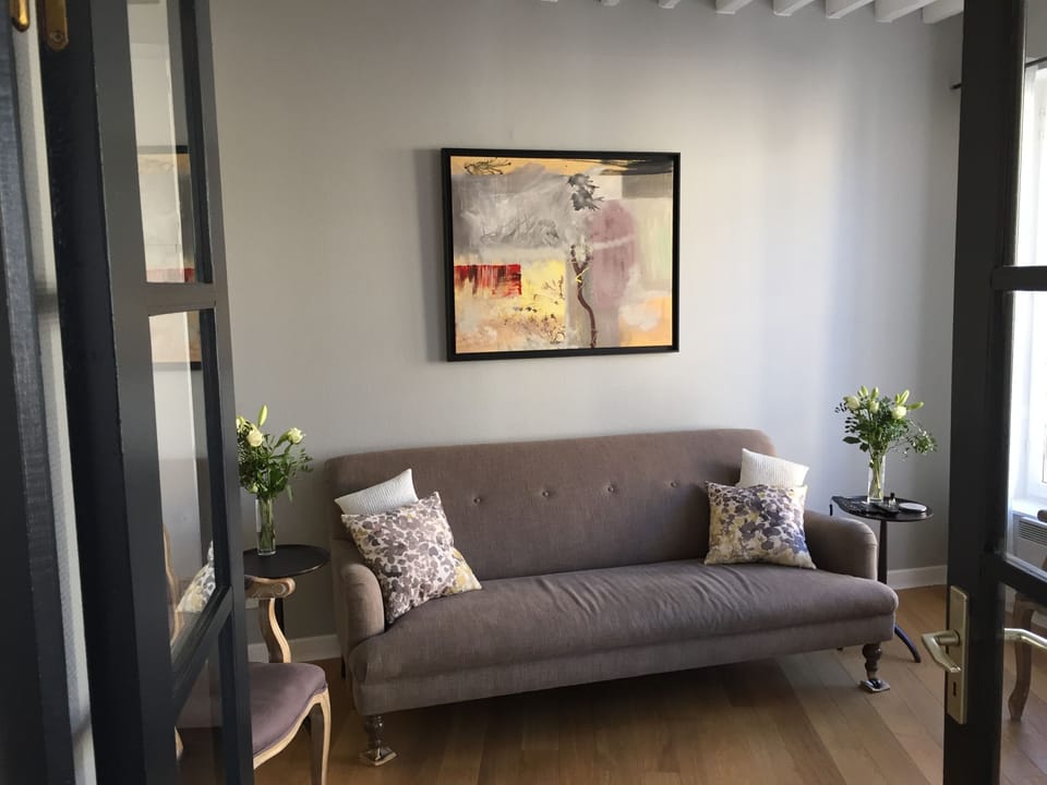 Living and television room