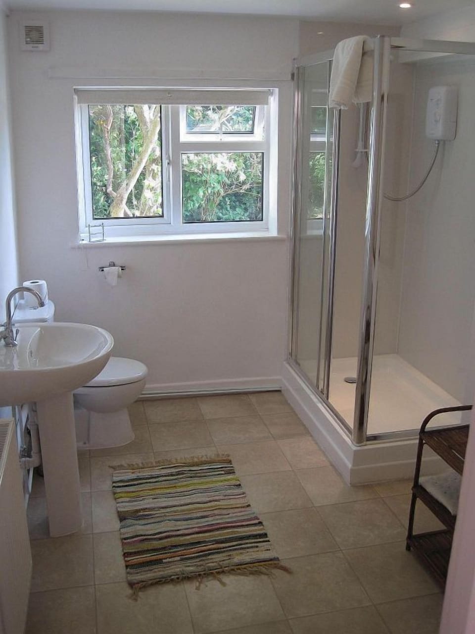 light, airy shower room