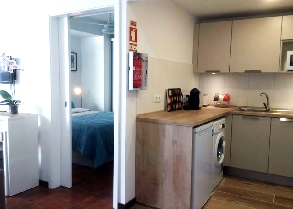 Kitchen and bedroom