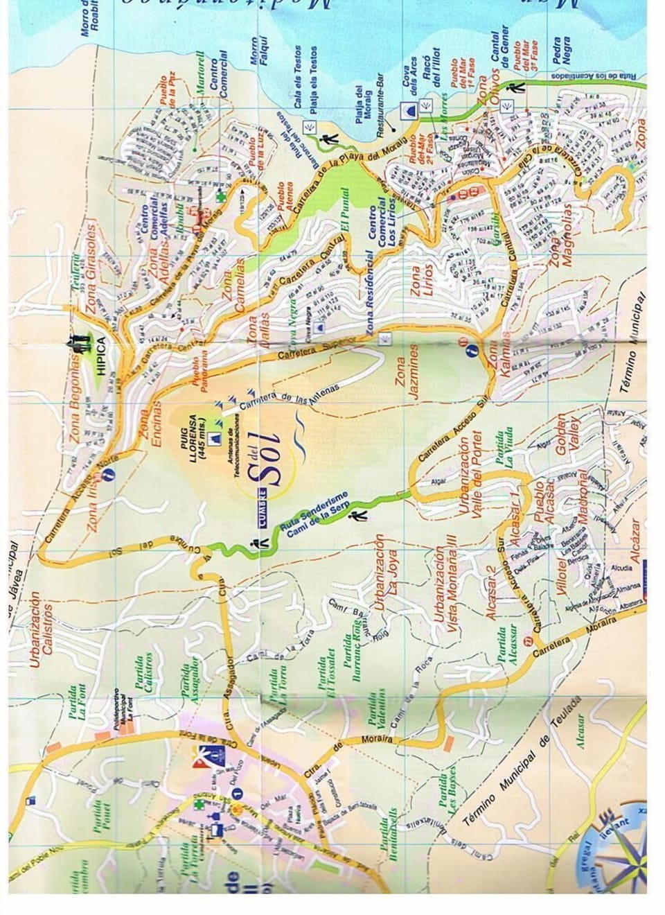 Map of the area