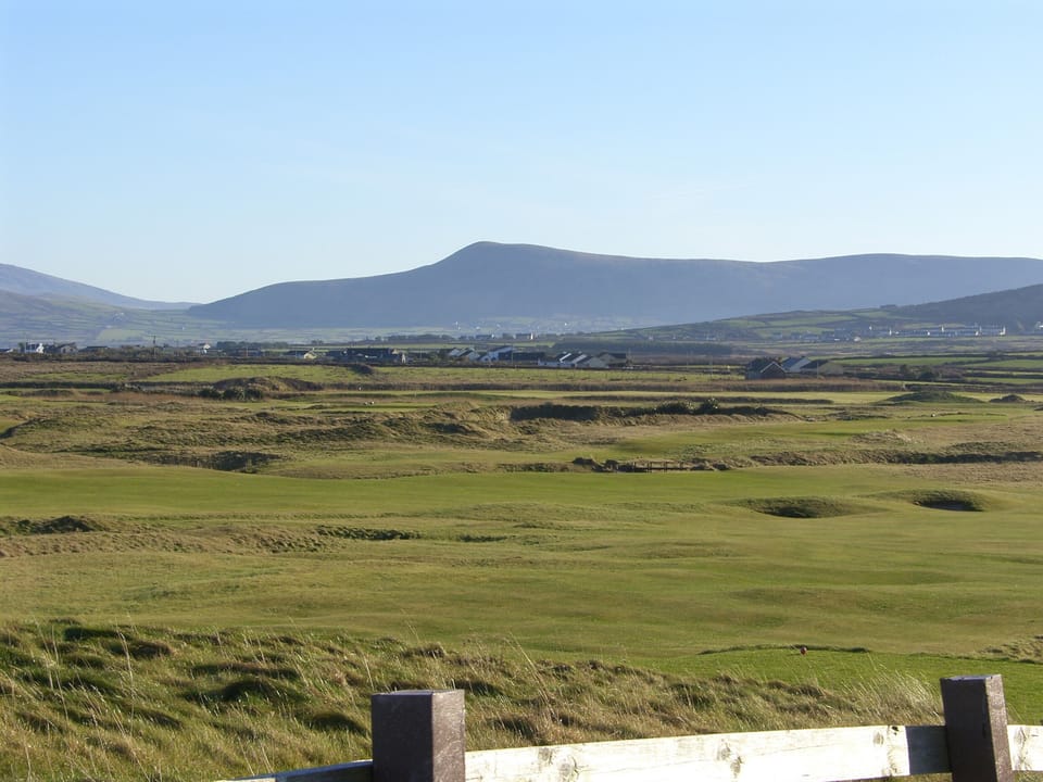 Golf course at rear of house