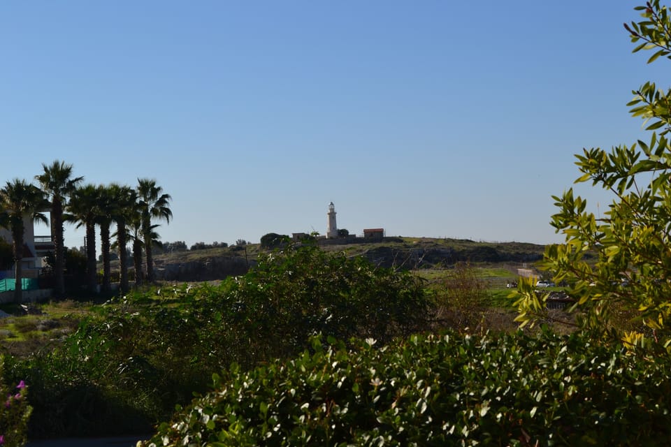 view of lighthouse from patio