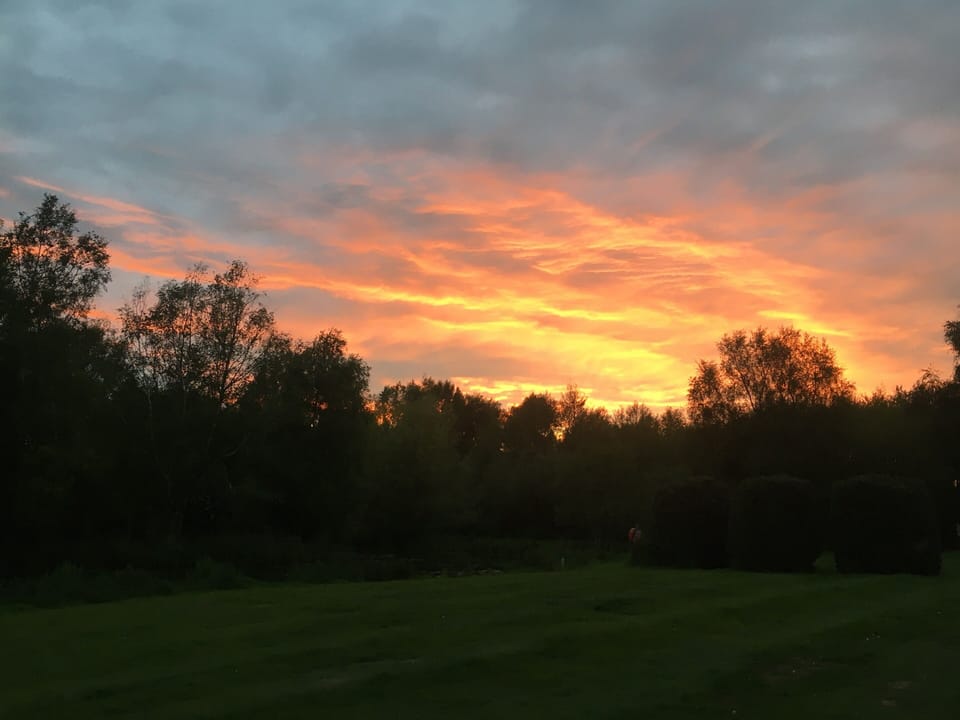 Sunset from patio
