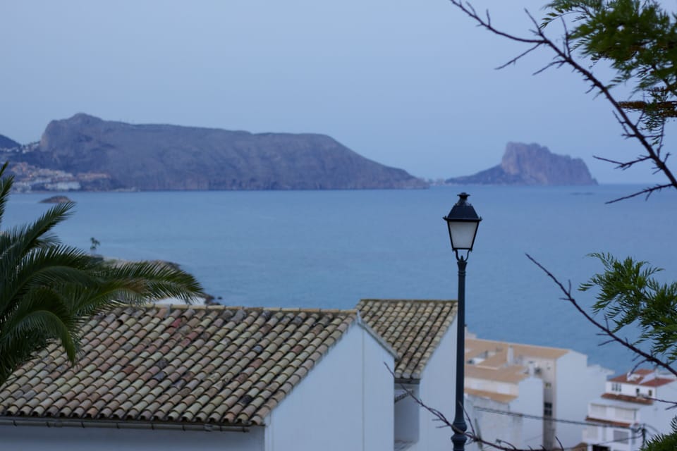 Looking out towards Calpe at dusk