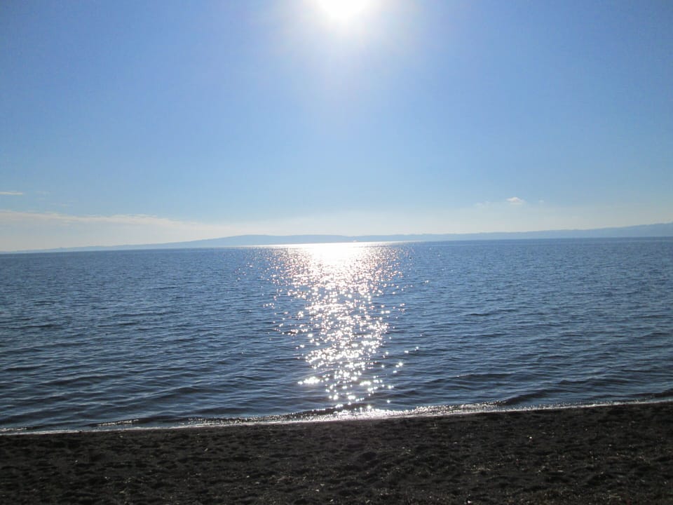 Sunset on the lake at Trevignano Romano