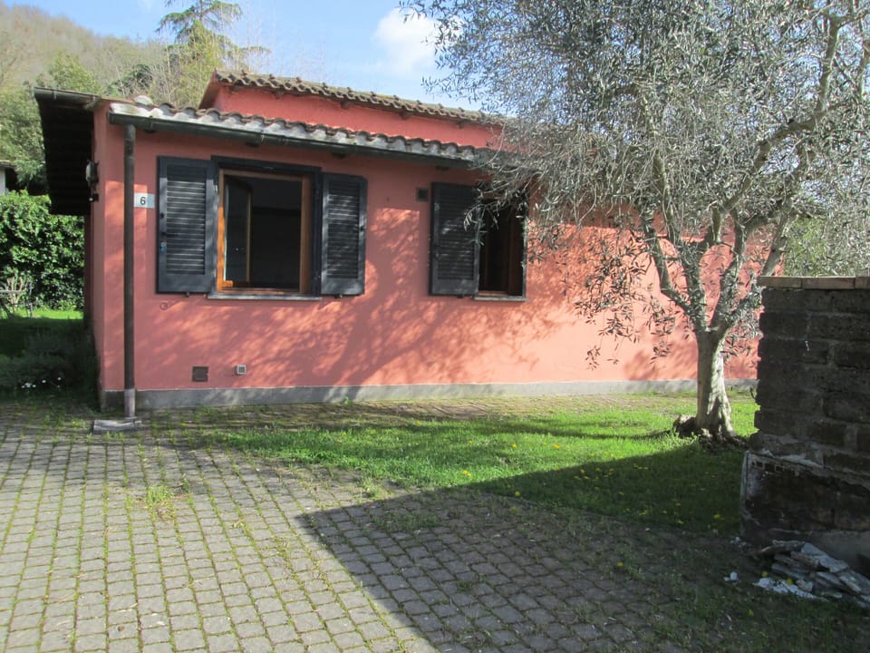 Side of the house parking entrance