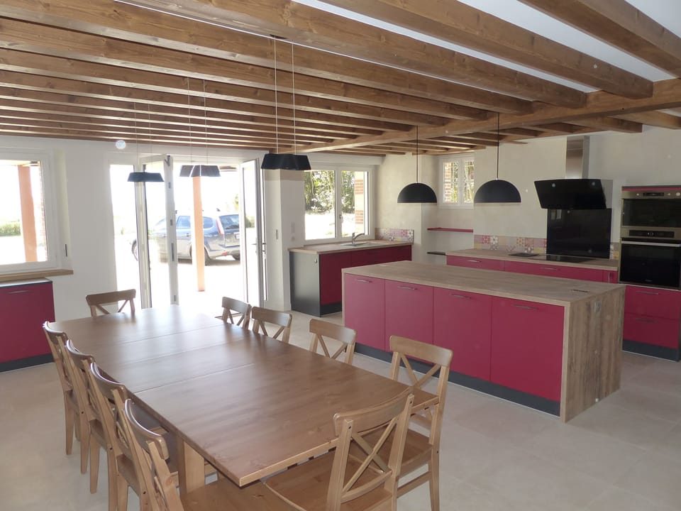 Kitchen and dining room