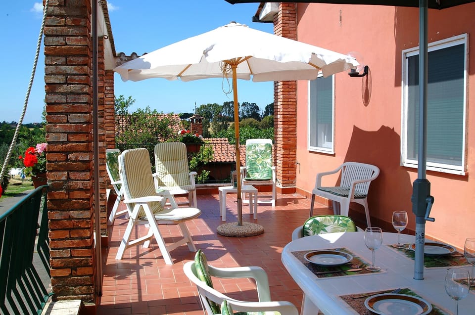 The terrace