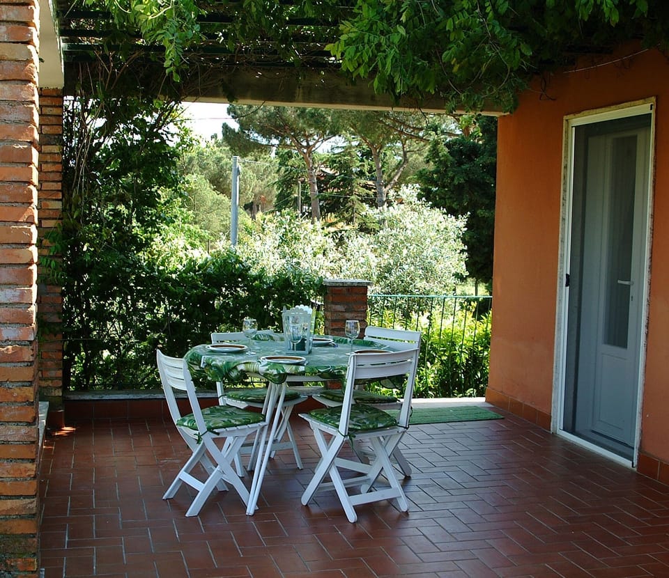 The terrace