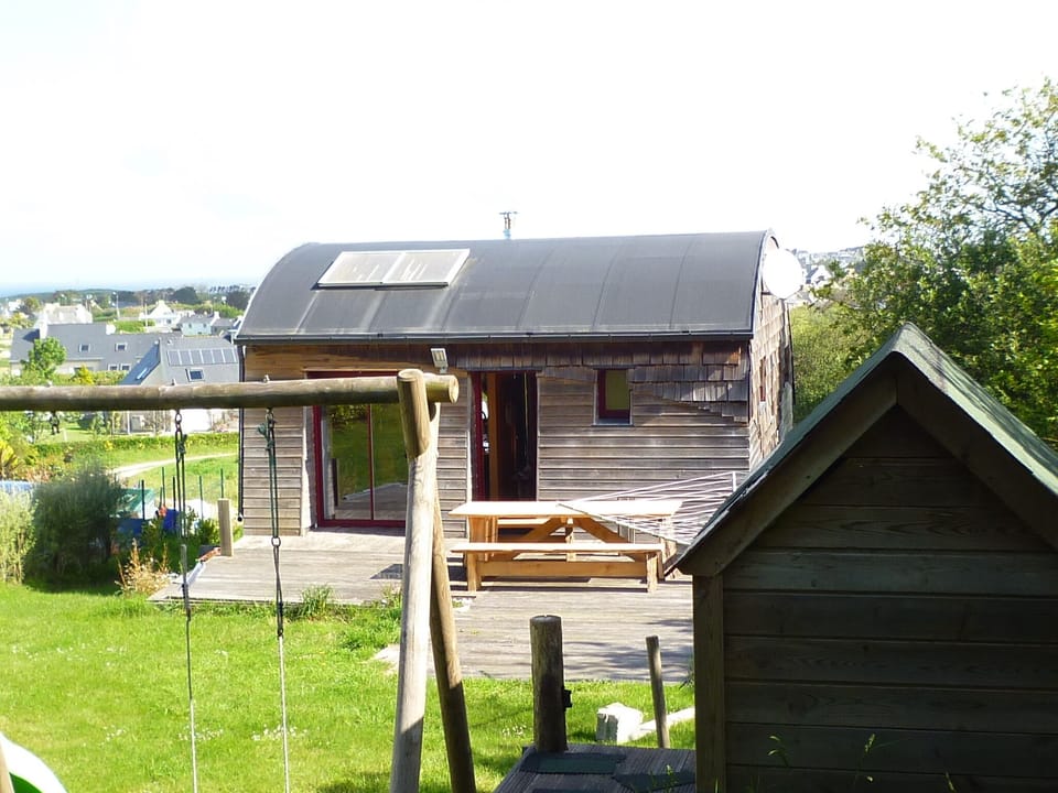 swing and cabin for children