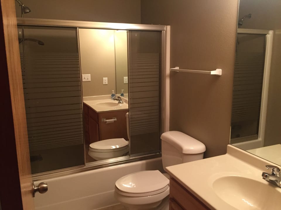 Full bathroom off upstairs hall.