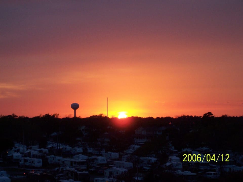 looking west, beautiful sunset